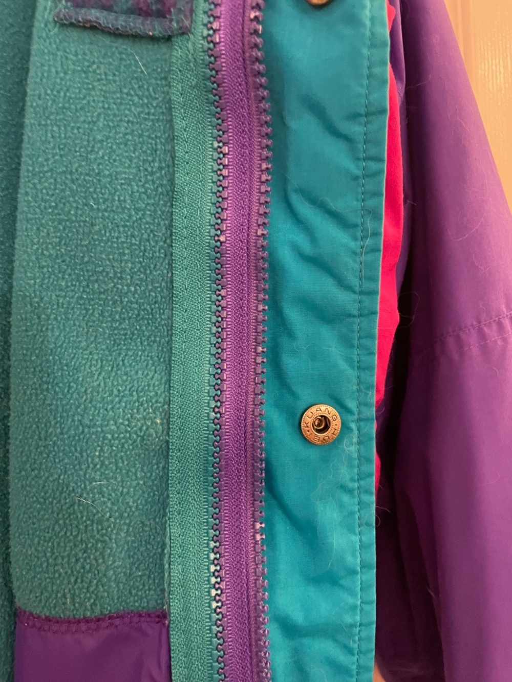 3-in-1 Youth XL/ Women's XS, Purple Columbia Bugaboo Bomber Jacket - Picture 4 of 9